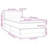 vidaXL Boxspringbett mit Matratze Schwarz 90x210 cm Samt