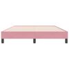 vidaXL Boxspringbett ohne Matratze Rosa 160x220 cm Samt