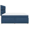 vidaXL Boxspringbett mit Matratze Blau 200x200 cm Stoff
