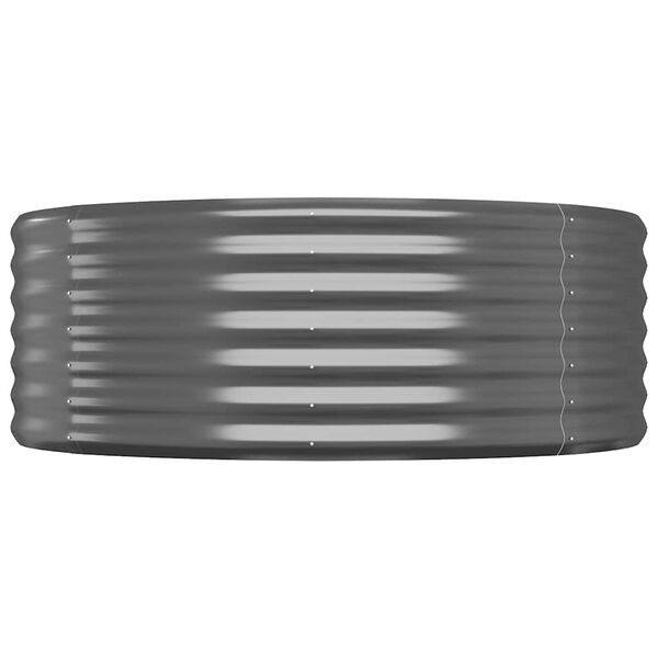 vidaXL Hochbeet Verzinkter Stahl 507x100x36 cm Anthrazit