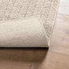 vidaXL Teppich ZIZUR Creme 100x200 cm Jute-Optik Indoor und Outdoor