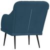 vidaXL Sessel Blau 63x76x80 cm Samt
