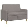 vidaXL Sofa mit Stauraum Taupe 122 x 78 x 87 cm Polyester