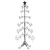 vidaXL Metall-Weihnachtsbaum f&uuml;r Dekorationen Schwarz 180 cm
