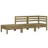 vidaXL Gartensofa 3-Sitzer Kiefernholz Impr&auml;gniert