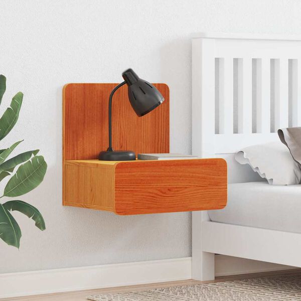 vidaXL Nachttisch Wachsbraun 44 x 32,5 x 40 cm Massivholz Kiefer