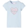 Kinder-T-Shirt Hellblau 104