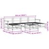vidaXL Garten-Lounge-Set 6 pcs Wachsbraun Massives Kiefernholz