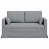 vidaXL Sofa 120cm Hellgrau Metall