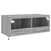 vidaXL TV-Wandschrank mit LED-Leuchten Grau Sonoma 80x35x31 cm
