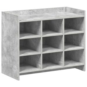 vidaXL Schuhschrank Betongrau 85 x 39,5 x 70 cm Holzwerkstoff