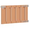 vidaXL Gartentor 100 x 60 cm WPC und Aluminium Braun