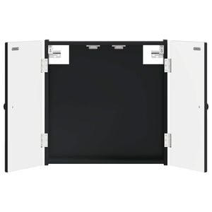 vidaXL Dartboard Schrank BREDA Schwarz 52,5 x 10,5 x 53,5 cm