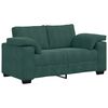 vidaXL 2-teiliges Sofa-Set mit Kissen, dunkelgr&uuml;ner Samt
