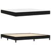vidaXL Boxspringbett mit Matratze Schwarz 200 x 200 cm Stoff