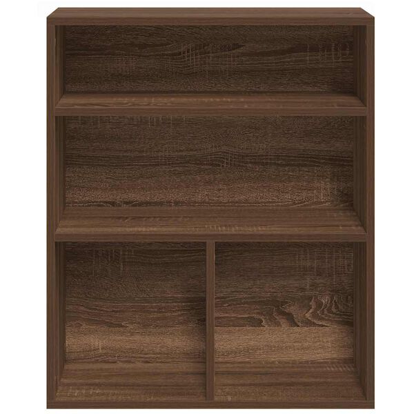 vidaXL B&uuml;cherregal Braun Eichen-Optik 60x30x71,5 cm Holzwerkstoff