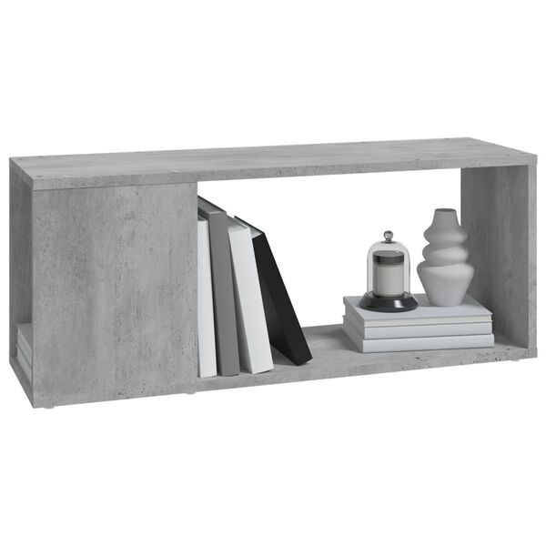vidaXL TV-Schrank Betongrau 80x24x32 cm Holzwerkstoff