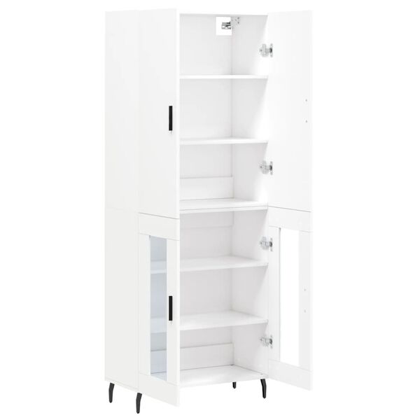vidaXL Highboard Wei&szlig; 69,5x34x180 cm Holzwerkstoff