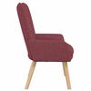 vidaXL Sessel Weinrot 63 x 67 x 94 cm Stoff und Sperrholz