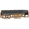 vidaXL Outdoor-Sofagarnitur 8 stk. Natur und Anthrazit Polyester