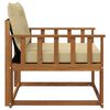 vidaXL Outdoor-Sofagarnitur Massives Akazienholz und Textilene Natur
