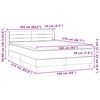 vidaXL Boxspringbett mit Matratze Rosa 160x210 cm Samt