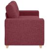 vidaXL Loveseat-Sofa Weinrot 140 cm Stoff