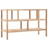 vidaXL Badregal Massivholz Walnuss 100x40x65 cm