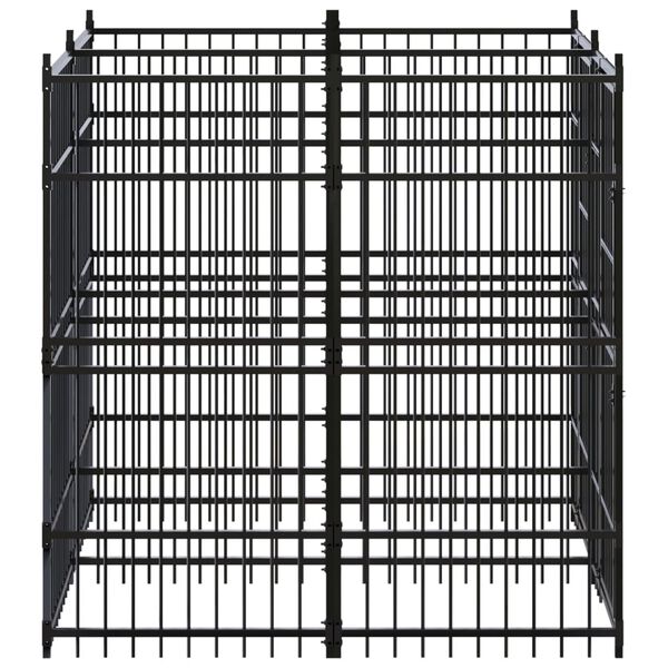 vidaXL Outdoor-Hundezwinger Stahl 3,69 m&sup2;