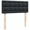 vidaXL Ottoman-Bett mit Matratzen & LEDs Schwarz 120x190cm Kunstleder