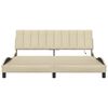 vidaXL Bettgestell ohne Matratze "Hanko" Creme 180x200 cm Stoff