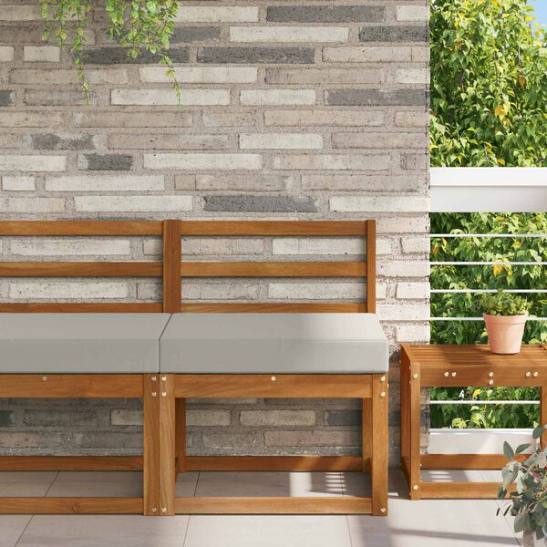 vidaXL Sofakissen f&uuml;r drau&szlig;en Grau 60 x 60 x 8 cm Polyester