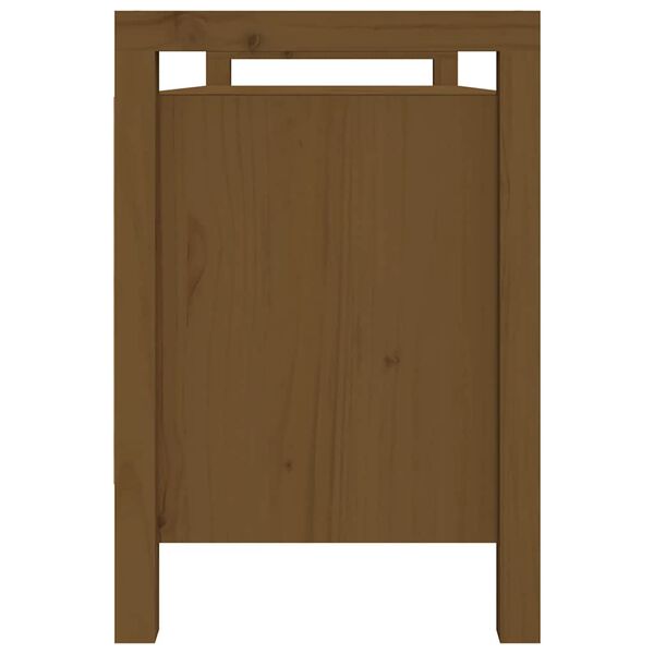 vidaXL Flurbank Honigbraun 110x40x60 cm Massivholz Kiefer