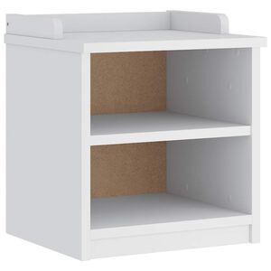 vidaXL Flurbank SANDNES Weiß 45x40x50 cm Massivholz Kiefer