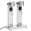 vidaXL Milchshake-Mixer mit zwei Bechern Edelstahl 2 L