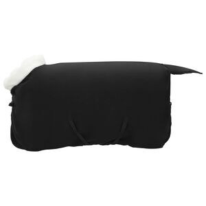 vidaXL Pferdedecke Schwarz 75 cm Polarfleece