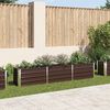 vidaXL Garten-Hochbeet Verzinkter Stahl 240&times;40&times;45 cm Braun