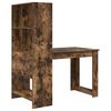 vidaXL Schreibtisch Geräucherte Eiche 122 x 67 x 145 cm Holzwerkstoff