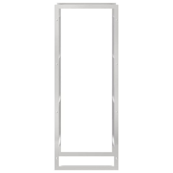 vidaXL Brennholzregal 50x28x132 cm Edelstahl