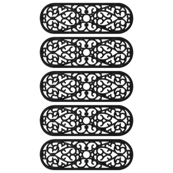 vidaXL Stufenmatten 5 Stk. 25x75 cm Gummi