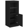 vidaXL Sideboard mit LED-Leuchten Schwarz 41x37x100 cm