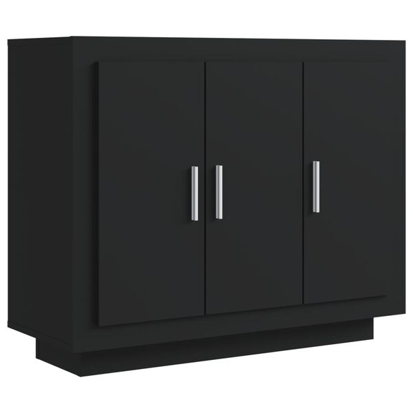 vidaXL Sideboard Schwarz 92x35x75 cm Holzwerkstoff