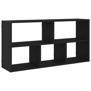 vidaXL Wandregal Schwarz Eichen-Optik 100x25x50 cm Holzwerkstoff