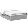 vidaXL Bettgestell Grau Sonoma 140x200 cm Holzwerkstoff
