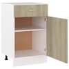 vidaXL Schubunterschrank Lyon Sonoma-Eiche 50x46x81,5 cm Holzwerkstoff