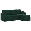 vidaXL Sofa Dunkelgr&uuml;n 198 x 134 x 80 cm Samt