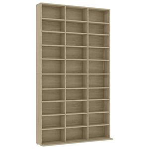 vidaXL CD-Schrank Sonoma-Eiche 102x23x177,5 cm Holzwerkstoff