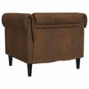 vidaXL Chesterfield-Sessel Braun Stoff