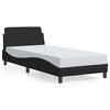 vidaXL Bettgestell mit Kopfteil "Dover" Schwarz 80x200 cm Stoff