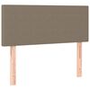 vidaXL Boxspringbett mit Matratze Taupe 100x200 cm Stoff